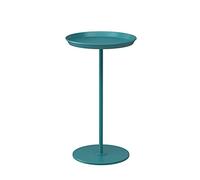 P9IDEDFH Metal Sofa Side Table Small Round Table Mobile Bedside Table Small Tea Table Living Room (Color : Onecolor, Size : 30x54cm) (Dark Green 30x54cm)