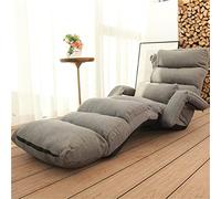 P9IDEDFH Muebles sofá cama cama sofá cama sofá cama suelo plegable tela tapizado chaise lounge sala de estar (gris mediano)