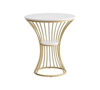 P9IDEDFH Nordic Iron Table Simple Small Coffee Table Bedside Table Sofa Side Cabinet Light Corner Table Marble Side Table