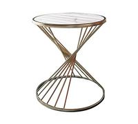 P9IDEDFH Nordic Light Luxury Small Coffee Table Books Round Simple Marble Sofa Side Bedside Table Light Luxury Corner Furniture