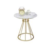P9IDEDFH Nordic Side Table Simple Modern Marble Round Living Room Sofa Bedside Table Sturdy and Stable Construction
