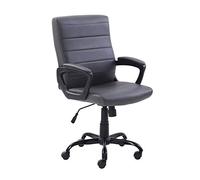 P9IDEDFH PU Conference Desk Chair Ergonomic Easy to Clean Staff Office Chair Reception Chair (Color : Golden Brown)