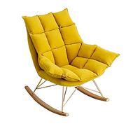 P9IDEDFH Rocking Chair Nordic Home Balcony Small Sofa Rocking Chair Lazy Sofa Simple Nap Leisure Lounge Chair