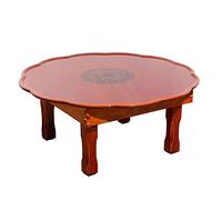 P9IDEDFH Round for Coffee Tea Dining Living Room Furniture Wooden Tea Round Table Foldable