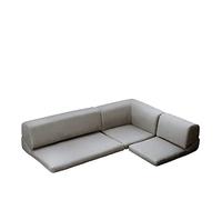 P9IDEDFH Sofá de piso bajo en forma de L, sofá seccional esquinero con cinta de prevención antideslizante, sofá cama de dos plazas (gris oscuro, 173 x 36 cm)