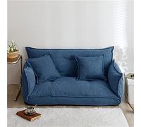 P9IDEDFH Sofá plegable para suelo, sofá cama, 5 posiciones, ajustable, sofá perezoso, muebles para sala de estar, reclinables (azul, 120 x 60 x 40 cm)