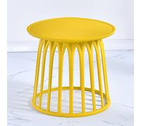 P9IDEDFH Sofa Side Table Simple Bedroom Corner Table Mini Coffee Table Modern Living Room Side Table Balcony (Color : Yellow)
