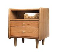 P9IDEDFH Solid Wood Bedside Cabinet Modern Rectangular Nightstand Side End Coffee Accent Table Cabinet with Drawer for Storage