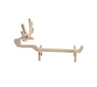 P9IDEDFH Soporte de madera para botellas de vino de estilo nórdico, diseño de alce, vino tinto y champán