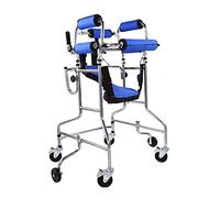 P9IDEDFH Walking Aid Medical Instruments - Ruedas de freno plegables de pie y altura ajustable con seis ruedas con rodamiento de 110 kg, movimiento adecuado de las extremidades inferiores
