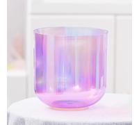 PA-DABAOO 6 Pulgadas Una Nota De Alquimia De Sonido De Alquimia, Tazón De Canto De Cristal Transparente De Luz Cósmica, Tazón De Sonido De Chakra De Cuarzo, Accesorios De Meditación,F