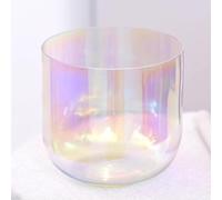 PA-DABAOO 6 Pulgadas Una Nota De Alquimia De Sonido De Alquimia, Tazón De Canto De Cristal Transparente De Luz Cósmica, Tazón De Sonido De Chakra De Cuarzo, Accesorios De Meditación,D