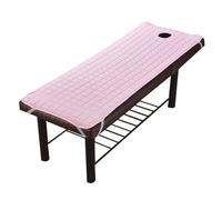 PA-DABAOO Acolchado Con Orificio Para Mesa De Masajes De Salón De Belleza, Colchón De Tatami Transpirable, Cómodo Cojín De Cama De Masaje Con Banda Elástica,190 * 70cm
