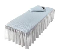 PA-DABAOO Almohadilla Y Funda De Almohada Para Camilla De Masaje De Spa, Con Faldón De Cama, Juego De Almohadillas Refrescantes Para Camilla De Masaje,60 * 180cm