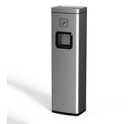 PA-DABAOO Cenicero De Pie De Acero Inoxidable, Ceniceros Altos Exteriores para Desechar Colillas De Cigarrillos, Cenicero Resistente Al Viento para Puros, Extraíble para Una Fácil Limpieza.,A
