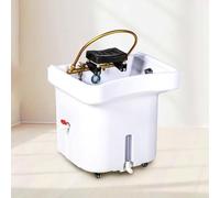 PA-DABAOO Equipo De Spa Head, Cabezal De Cascada De Spa Con Tanque De Almacenamiento De Agua De 60 Litros, Equipo De Spa De Cabeza Japonesa Con Reposacabezas Ajustable,blanca