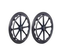 PA-DABAOO Juego De 2 Conjuntos De Ruedas Traseras Para Sillas De Ruedas, Piezas De Repuesto De 20, 22 Y 24 Pulgadas (51 Cm, 56 Cm, 61 Cm) Para Sillas De Ruedas, Ancho Del Eje: 5,5 Cm,20 * 13/8