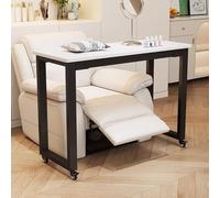 PA-DABAOO Mesa De Manicura Con Ruedas, Escritorio Portátil Para Uñas Con Rueda Universal, Estación De Trabajo De Una Sola Capa Para Salón De Belleza, Estación De Trabajo,C
