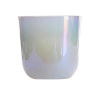 PA-DABAOO Pearl White Crystal Singing Bowl, Heart Chakra Crystal Singing Bowl, Buddhist Sound Bowl, Tazón De Canto De Yoga,5.25 inch b4