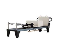 PA-DABAOO Reformer De Pilates De Aleación De Aluminio De Gran Tamaño, Equipo De Pilates Plegable De Montaje Rápido para Gimnasio Y Hogar, Ideal para Diferentes Necesidades,Blanca