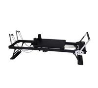PA-DABAOO Reformer De Pilates Plegable, Máquinas De Pilates con Resortes, Equipo De Entrenamiento De Pilates para Gimnasio En Casa, Capacidad De Peso De hasta 120 Kg, para Todos Los Niveles.,Negro