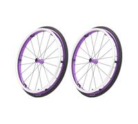 PA-DABAOO Rueda Trasera De Repuesto Para Silla De Ruedas, Rueda De 24X1", Anillo De Empuje Ampliado De Aleación De Aluminio, Juego De Ruedas Grandes, Accesorios Para Sillas,Púrpura