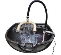PA-DABAOO Salida De Agua De Spa Head Con Bomba, Ciclo De Agua Spa, Dispositivo De Esterilización De Agua De Agua De Barbería, Sistema De Ducha De Experiencia De Spa,B basin width 0.2 to 3.1cm