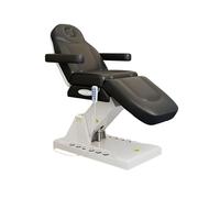 PA-DABAOO Silla De Cama Facial De Salón Totalmente Eléctrica, Silla De Tatuaje De Masaje Eléctrico Para Cliente Con 3 Motores, Ajuste De Altura/Ángulo De Mesa De Spa,Negro