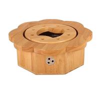 PA-DABAOO Silla De Moxibustión, Quemador De Madera Maciza, Taburete Portátil De Roble Natural, Temperatura Ajustable, Ideal Para Principiantes.,S