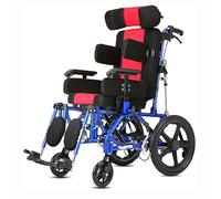 PA-DABAOO Silla De Ruedas Totalmente Reclinada, Silla De Parálisis Cerebral Para Adultos/Niños, Silla De Ruedas Con Discapacidad Ajustable Con Cinturón De Seguridad Y Mesa De Comedor,Children's styles