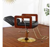 PA-DABAOO Sillón Reclinable De Peluquería, Giratorio 360 Grados, Bomba Hidráulica De Alta Resistencia, Altura Ajustable De 86 A 93 Cm, Sillón Profesional Para Champú,Negro