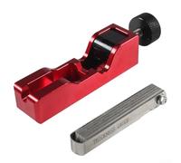 PA66+EPDM - Kit de herramientas de ajuste de huecos de goma con medidor de espesores para herramientas eléctricas turbo, compatible con 10 mm, 12 mm, 14 mm y 16 mm de diámetro (rojo)
