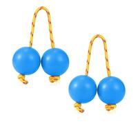 Paaruter 1 Par de Maracas Aslatua, Instrumento de Percusión Musical Kashaka, Maraca Africana Asalato, Bolas Rítmicas Azules.