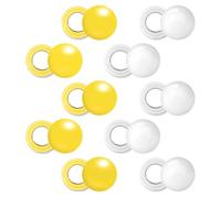 Paaruter 10 Pares Imanes para Dorsales, Clips Magnéticos para Dorsales, Clips para Dorsales Maratón, Hebillas para Dorsales, Cierres para Dorsales Amarillo y