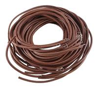 Paaruter 10 Piezas de 0,5 mm de Tira de Plano CordóN Cuerda MarróN Oscuro Espresso MáQuina de Coser Piezas de CinturóN