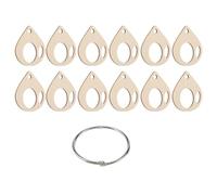 Paaruter 100 Unidades de Hilo de Bordar, Hilo de Madera, Bobinas de Punto de, Tarjeta de Bobinado, Organizador de Hilo de Costura, 50x44mm.