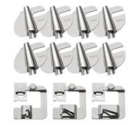 Paaruter 11 Piezas de Pie para Dobladillo Enrollado para Coser, Herramienta para Dobladillo de Costura con Pie Enrollado para MáQuina de Coser, con 3 4 5 6 7 8 9 10 13 19 25 Mm