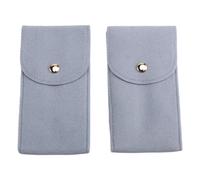 Paaruter 2 Fundas de Franela para Relojes, Estuche de Viaje Portátil de 5,1 X 2,8 Pulgadas para Guardar Joyas, Estuche Individual para Guardar Relojes.
