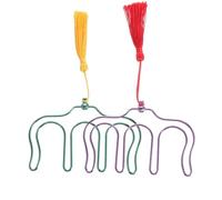 Paaruter 2 Uds. Clip de Borlas para Partituras, Soporte para Guitarra, MarcapáGinas de Metal, Soporte para PáGina de MúSica de Piano, Clip para Libro de MúSica en Forma de M