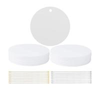 Paaruter 20 Piezas de Adornos de SublimacióN en de 3 Pulgadas de Adornos NavideñOs con Cuerda DIY en Adornos de AcríLico