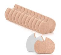 Paaruter 24 Almohadillas para Pies de Bailarina, para Sesamoiditis, para Dolor en la Planta del Pie Derecho, de Fieltro, Color Piel.