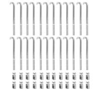 Paaruter 24 Redondos Estándar para Banjo, de Soporte para Banjo y Tuercas de Repuesto, de Tensión, Planos para Banjo, Piezas y Accesorios.