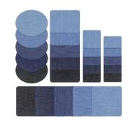 Paaruter 25 Parches Termoadhesivos para Reparar Ropa, Parches de Jeans para Exteriores, Parches Termoadhesivos para Coser en Kits de Jeans