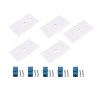 Paaruter 5Pzs Cat6 Ethernet Wall Plate Outlet 1 Puerto RJ45 Red Hembra A Hembra Wall Coupler Jack Plate