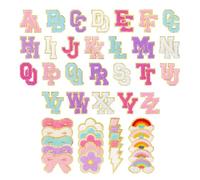 Paaruter 72 Parches de Chenilla Bordados Autoadhesivos para Hacer Bricolaje en Ropa, Incluidos para Mochilas, Sombreros, Chaquetas y Zapatos