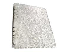 Paaruter Álbum de Fotos de Hojas Sueltas de Acrílico Transparente A5, Carpeta Desmontable para Bricolaje, Carpeta de Álbum de Acrílico de 6 Agujeros con 20 Páginas