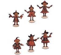 Paaruter Banderines Vintage de Halloween, Pancarta de Madera para Halloween, Pancarta Colgante de Granja Vintage, Decoraciones de Halloween con Cuerda B