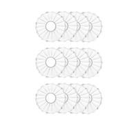 Paaruter Bobeches de Vidrio para Candelabros, 12 Protectores de Acanalados para Velas, Anillos para Velas Cónicas, Atrapagotas para Velas.