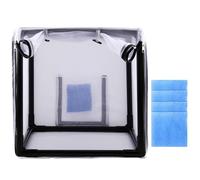 Paaruter Cabina de Pintura con Aerógrafo, con Filtro y Cortina, Portátil de 15 Pulgadas, Ideal para Proyectos de Bricolaje.