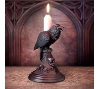 Paaruter Candelabro GóTico de Halloween con DiseñO de y MurciéLago, Adornos de Escritorio, Candelabro de Resina, Figuras de Estatuas de Animales